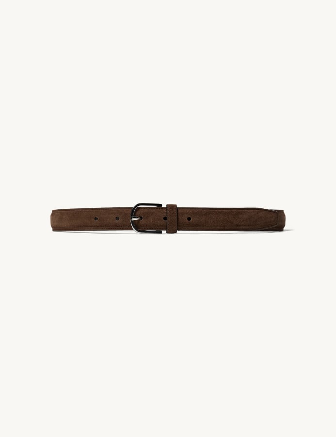 Kaja Belt Brown Suede