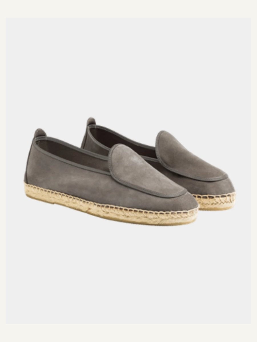 Anthracite Belgian Loafer Style Espadrilles