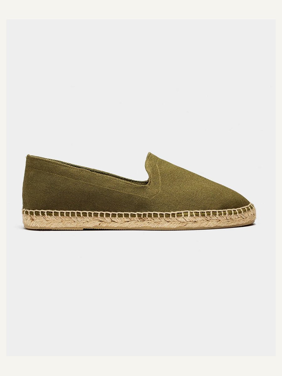 Espadrilles Green Canvas