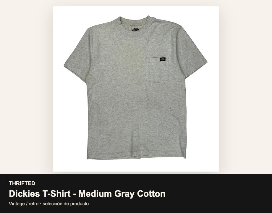 Dickies T-Shirt - Medium Gray Cotton