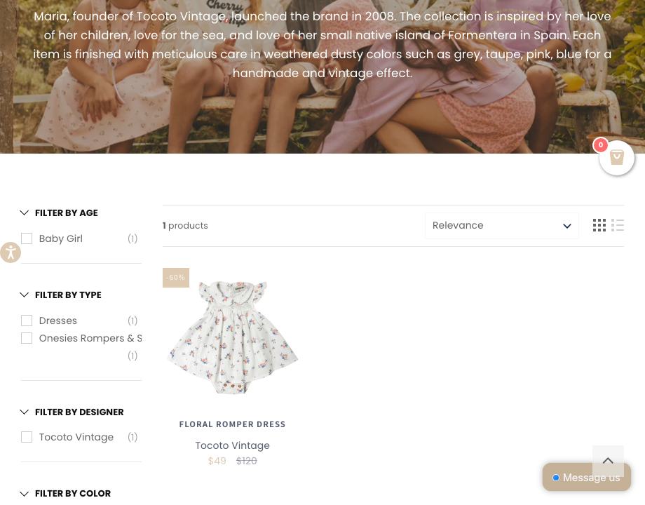 Tocoto Vintage bebe