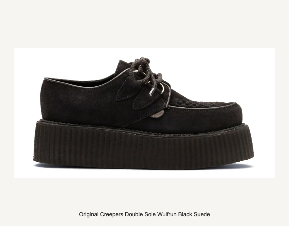 Original Creepers Double Sole Wulfrun Black Suede