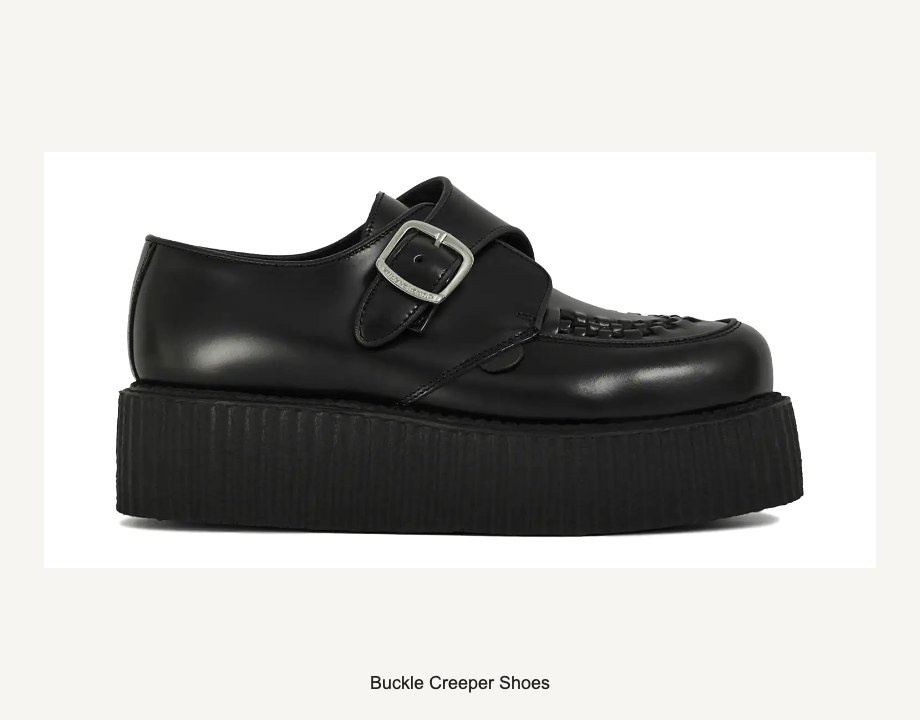 Buckle Creeper Shoes