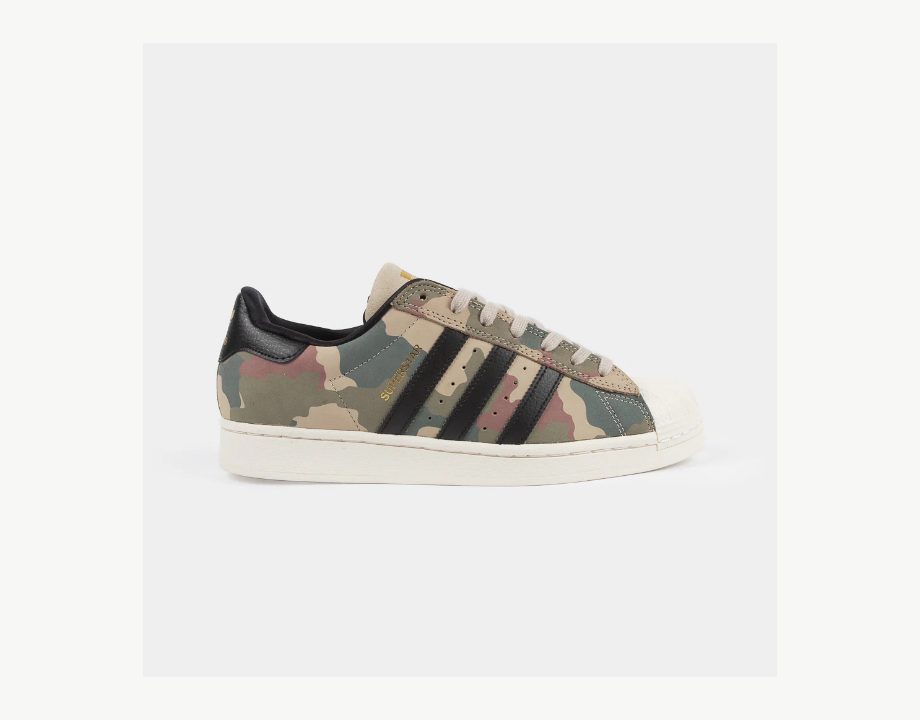 Adidas Skateboarding - Superstar ADV Shoes - Khaki Three / Core Black / Chalk Wh