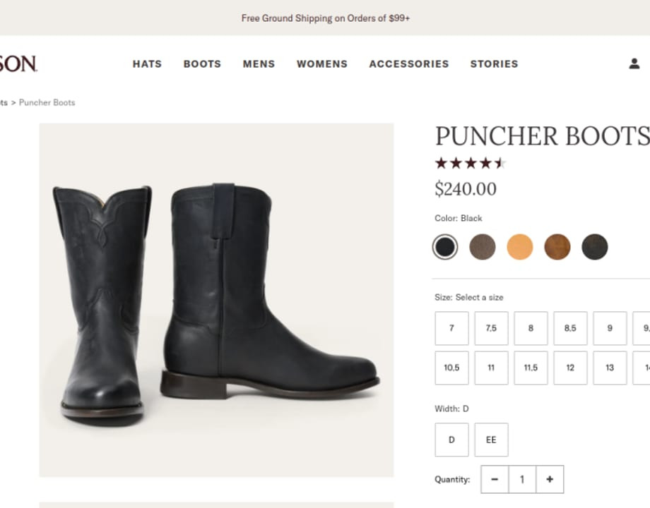 Puncher Boots Black