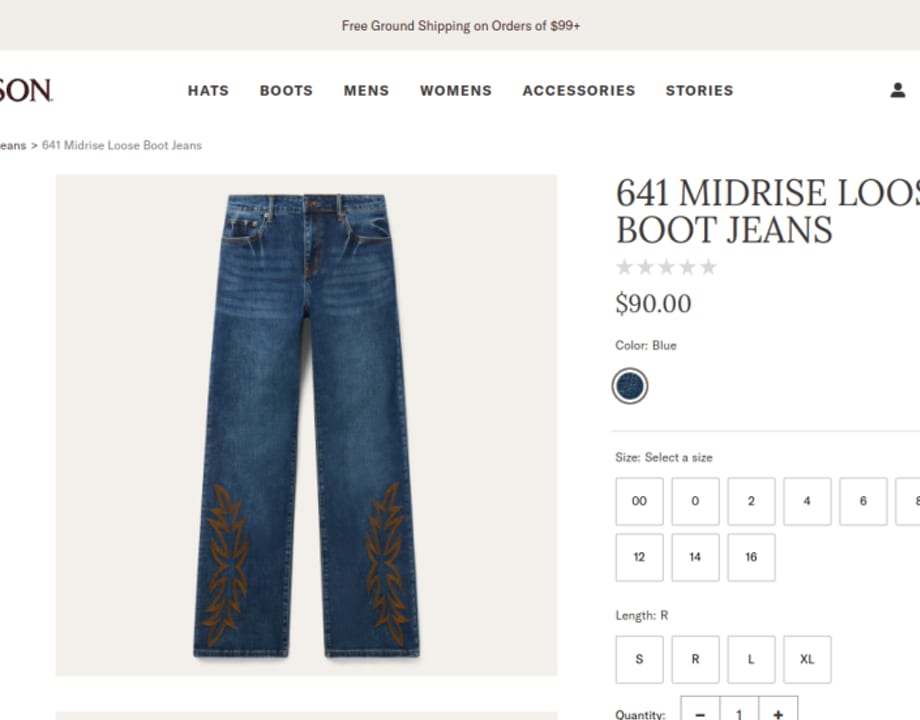 641 Midrise Loose Boot Jeans