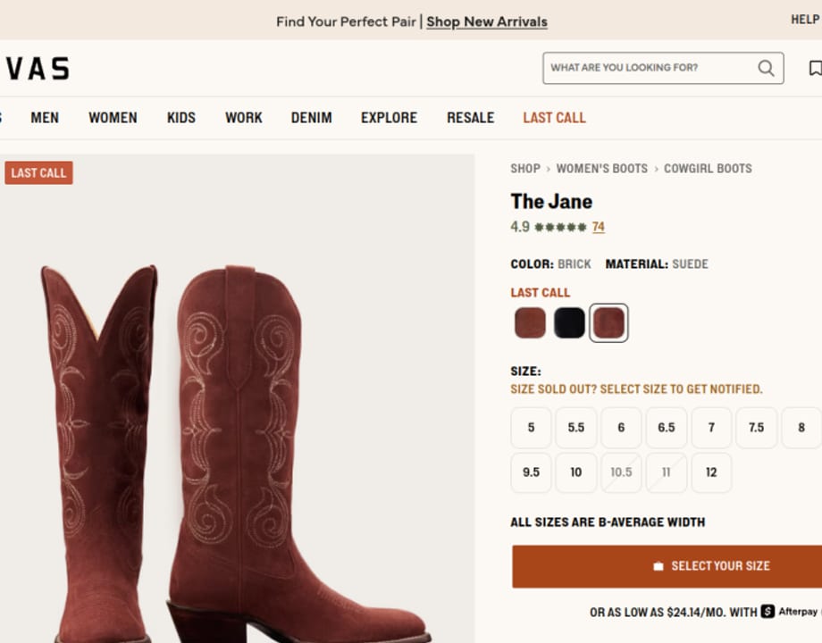 The Jane Brick Suede