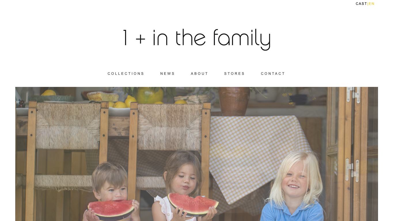 Captura real de la home de 1+ in the Family