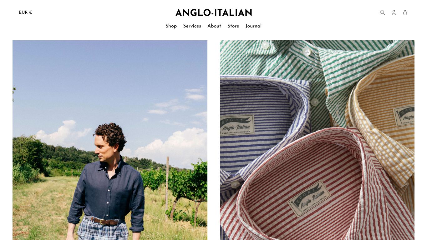Captura real de la home de Anglo-Italian