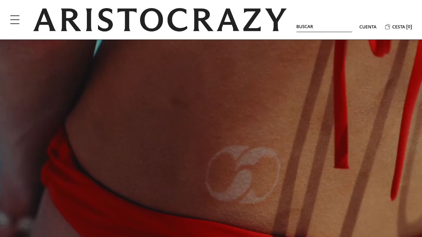 Captura de pantalla de la home de Aristocrazy