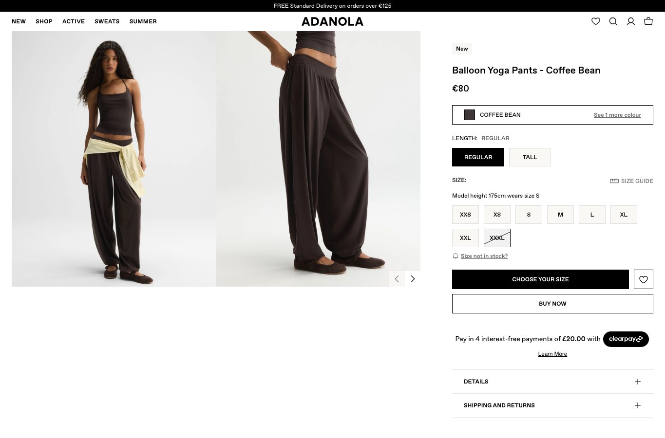 Producto real de la tienda online Adanola