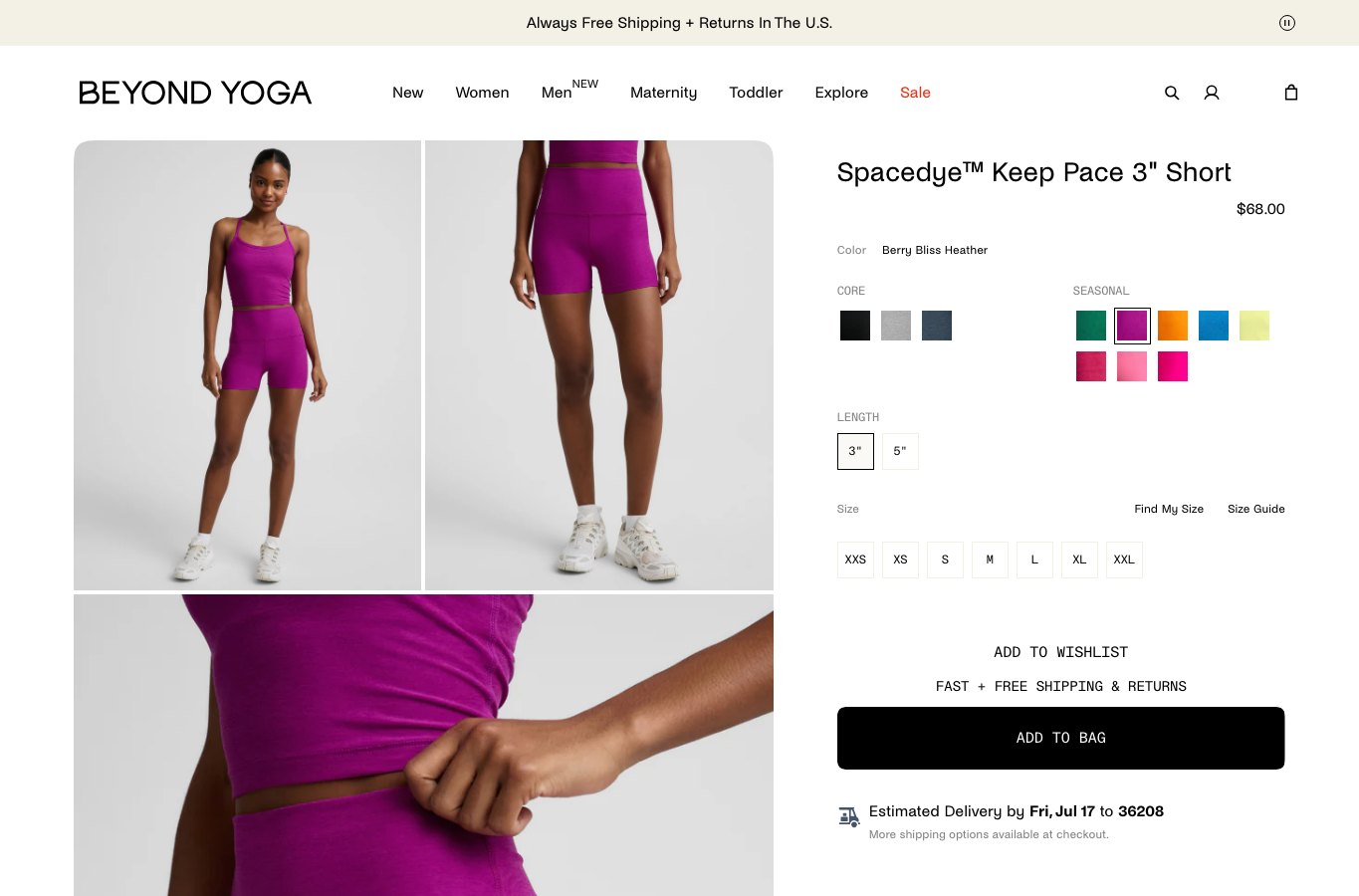 Producto real de la tienda online Beyond Yoga