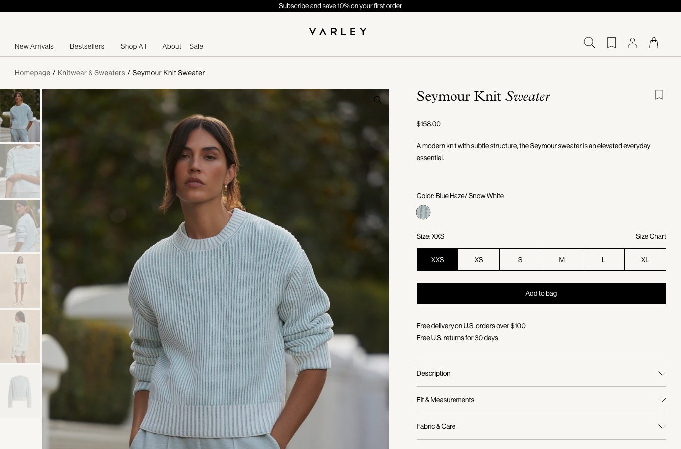 Producto real de la tienda online Varley