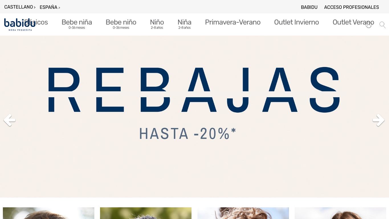 Captura real de producto o colección de Babidu