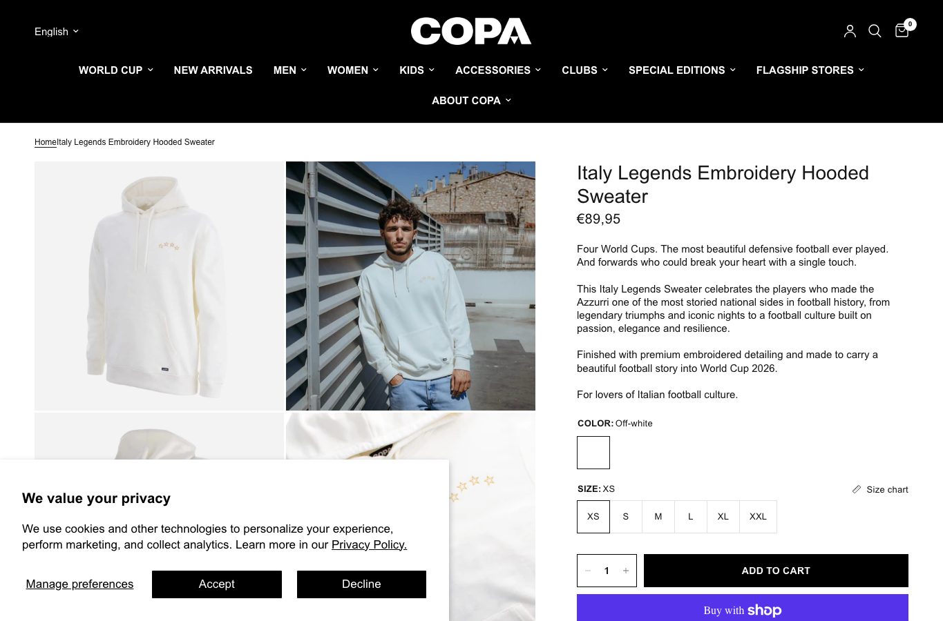 Producto o referencia real de COPA Football