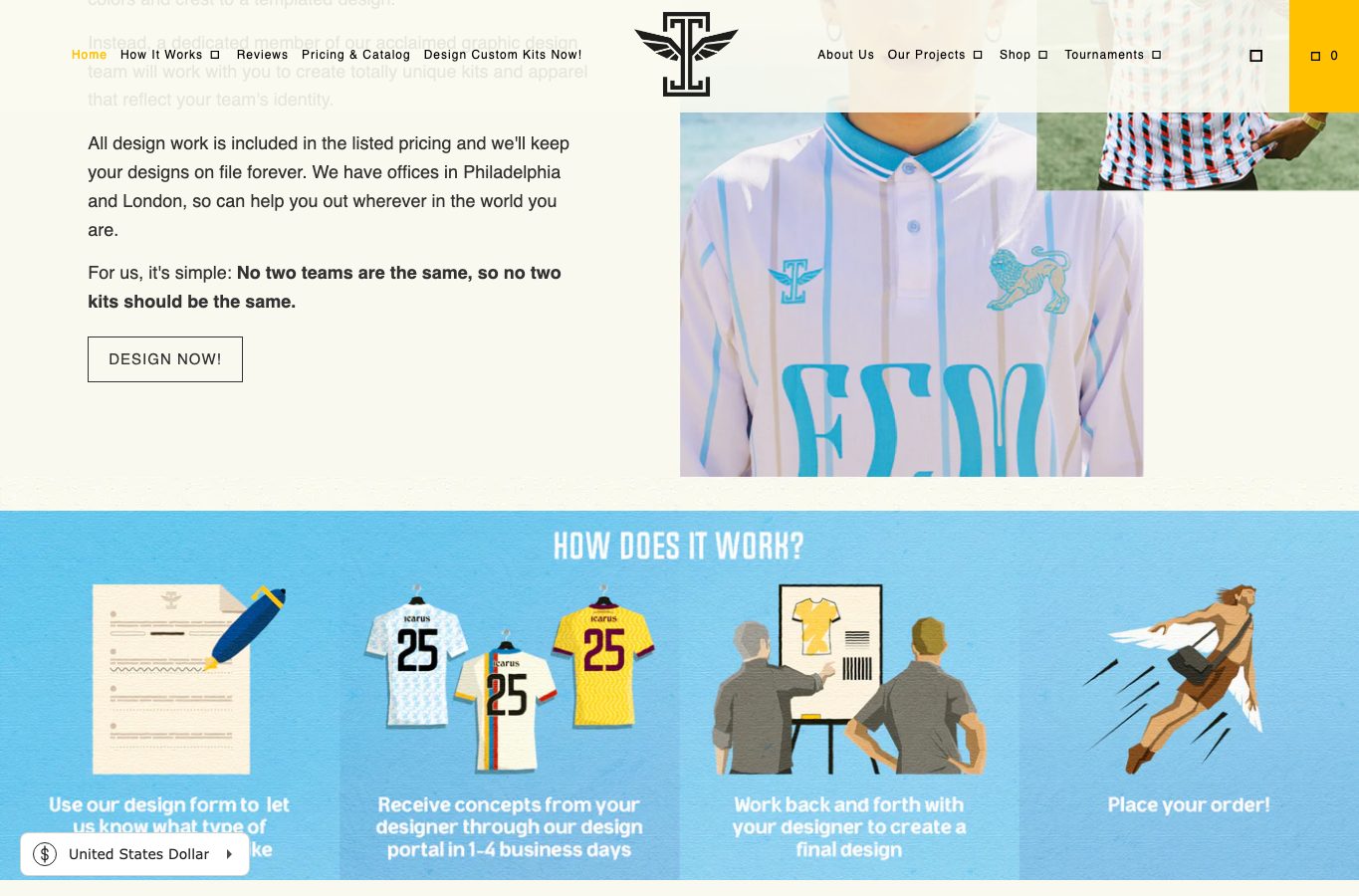 Zona intermedia del catalogo de Icarus FC