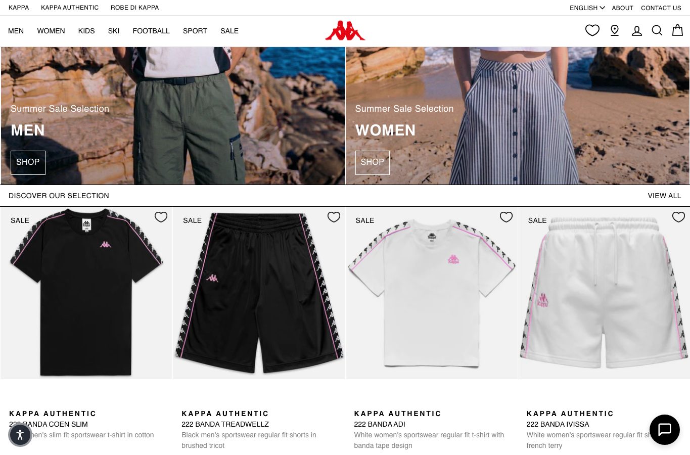 Zona intermedia del catalogo de Kappa