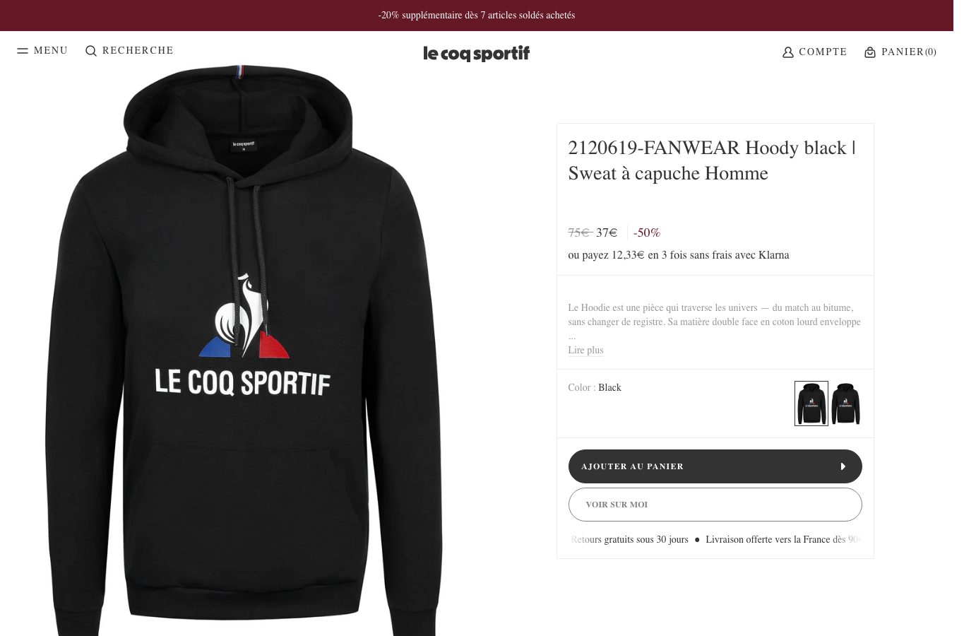 Producto o referencia real de Le Coq Sportif