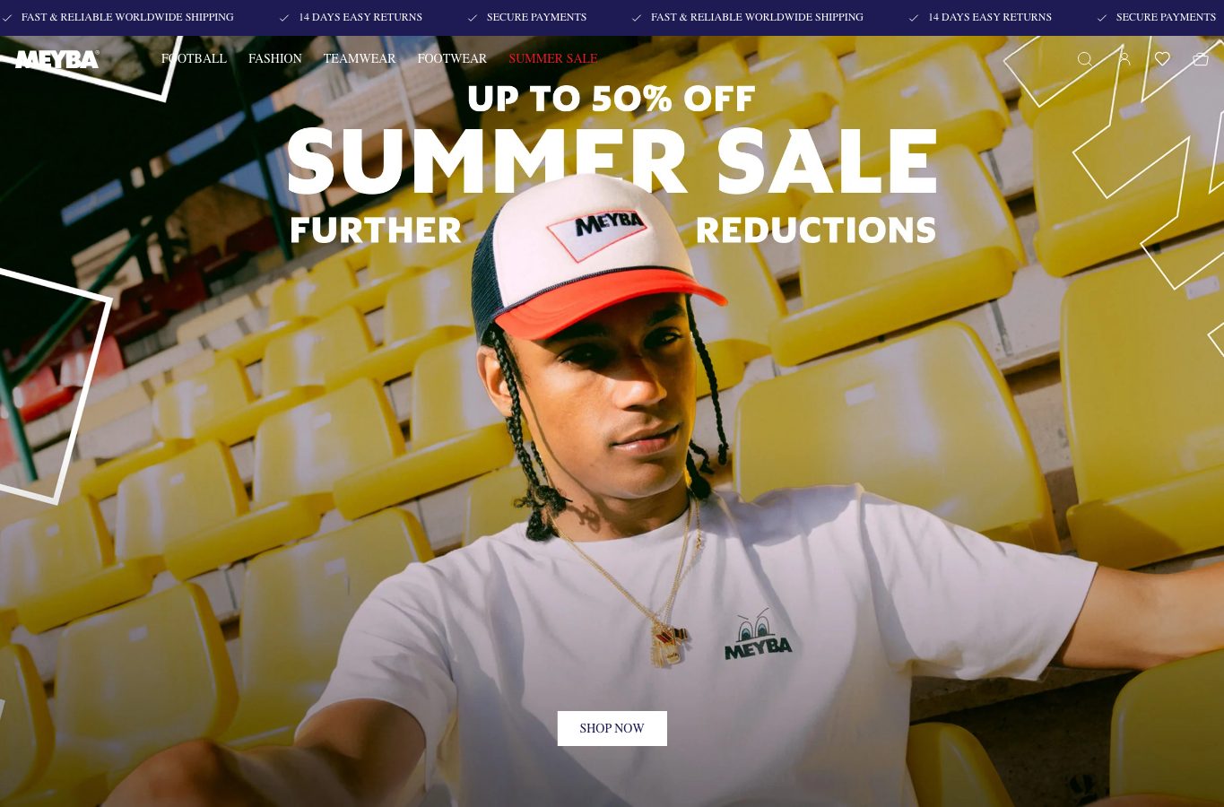 Inicio de la tienda online Meyba