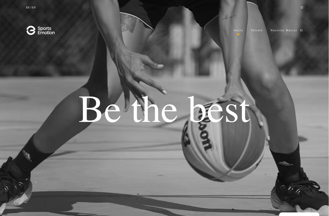 Inicio de la tienda online Sports Emotion