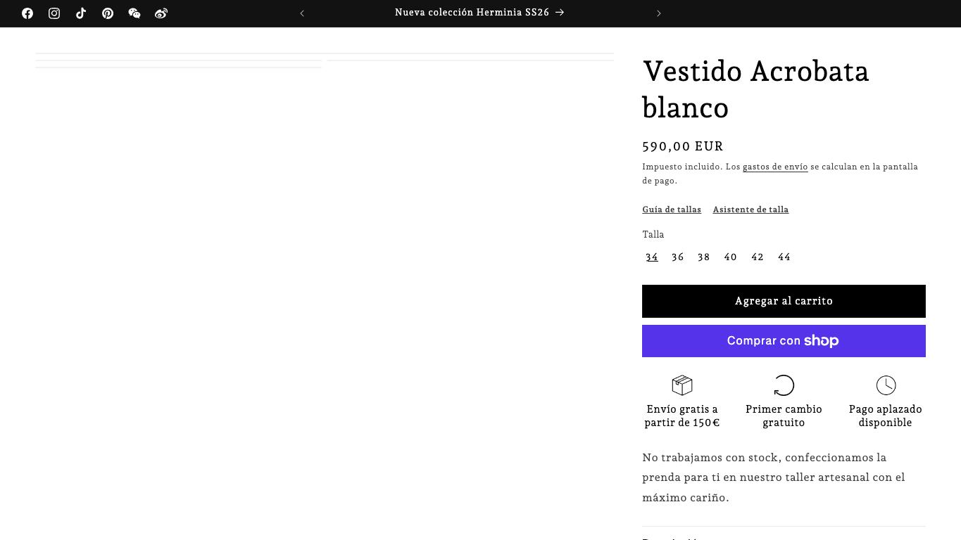 Captura real de una ficha de producto de Bouret