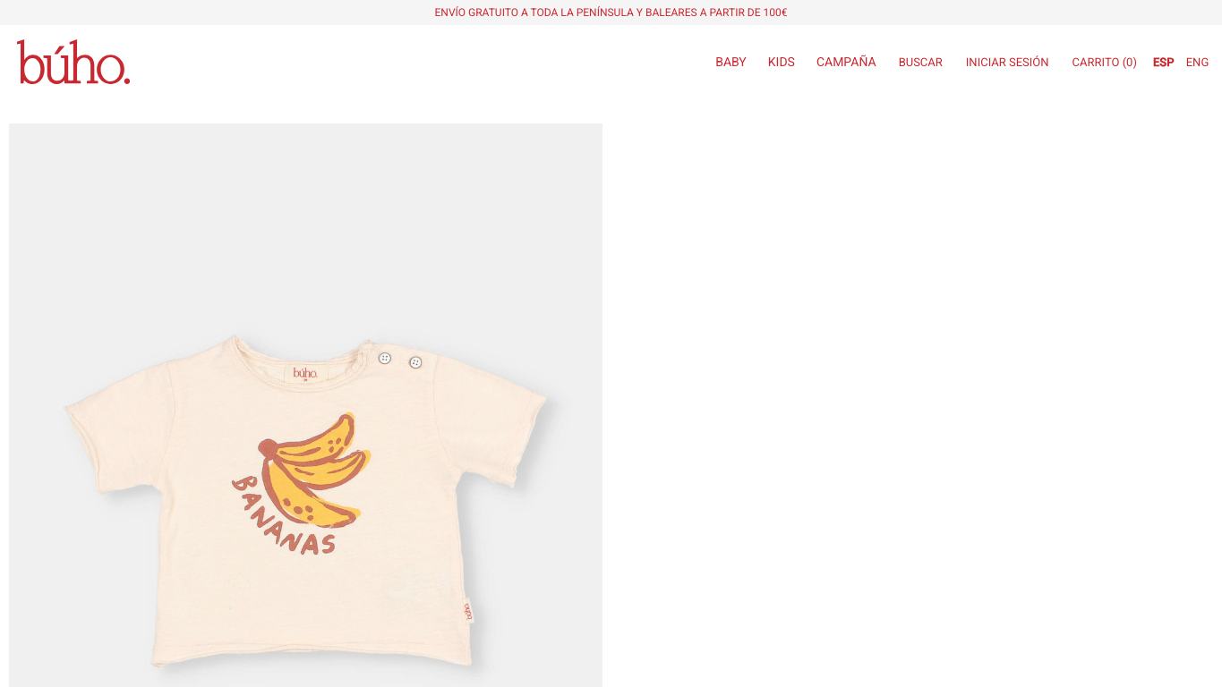Captura real de producto o colección de Buho