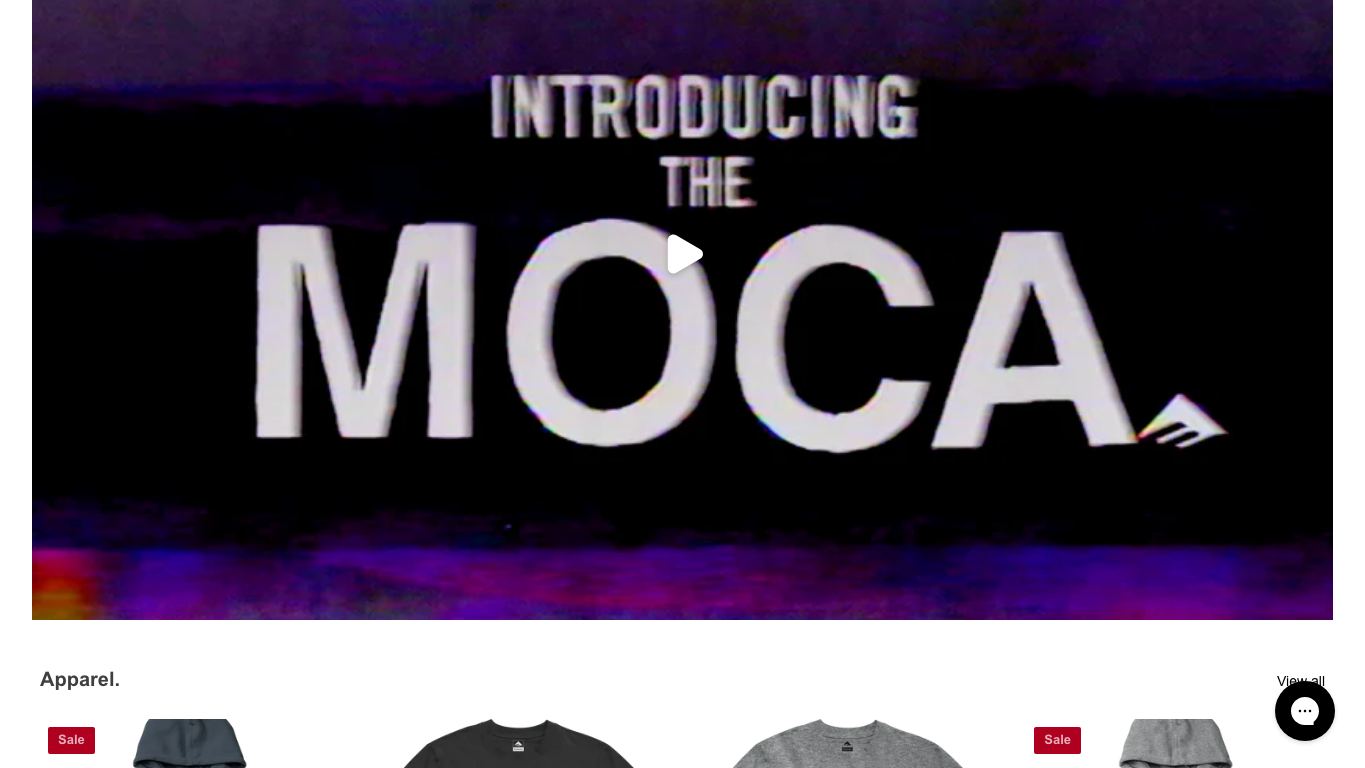 Captura real de la zona media de la home de Emerica