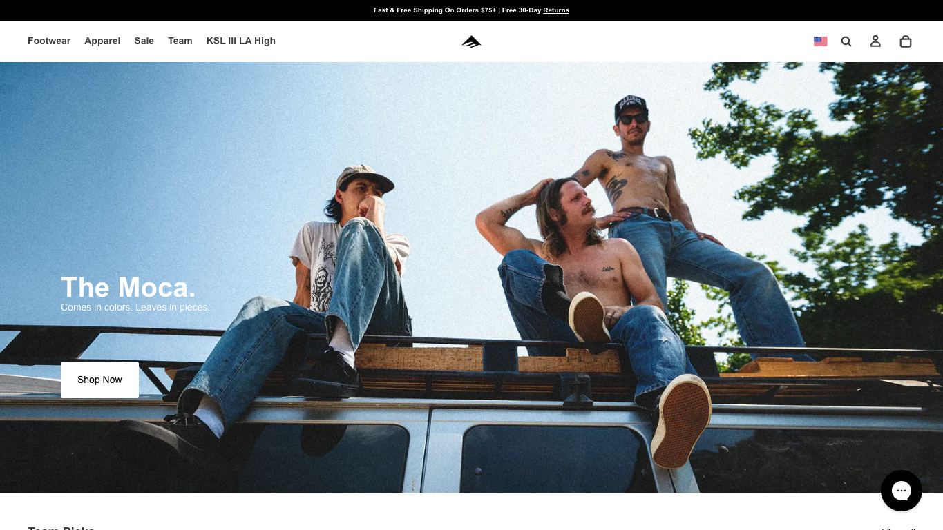 Captura real de la home de Emerica