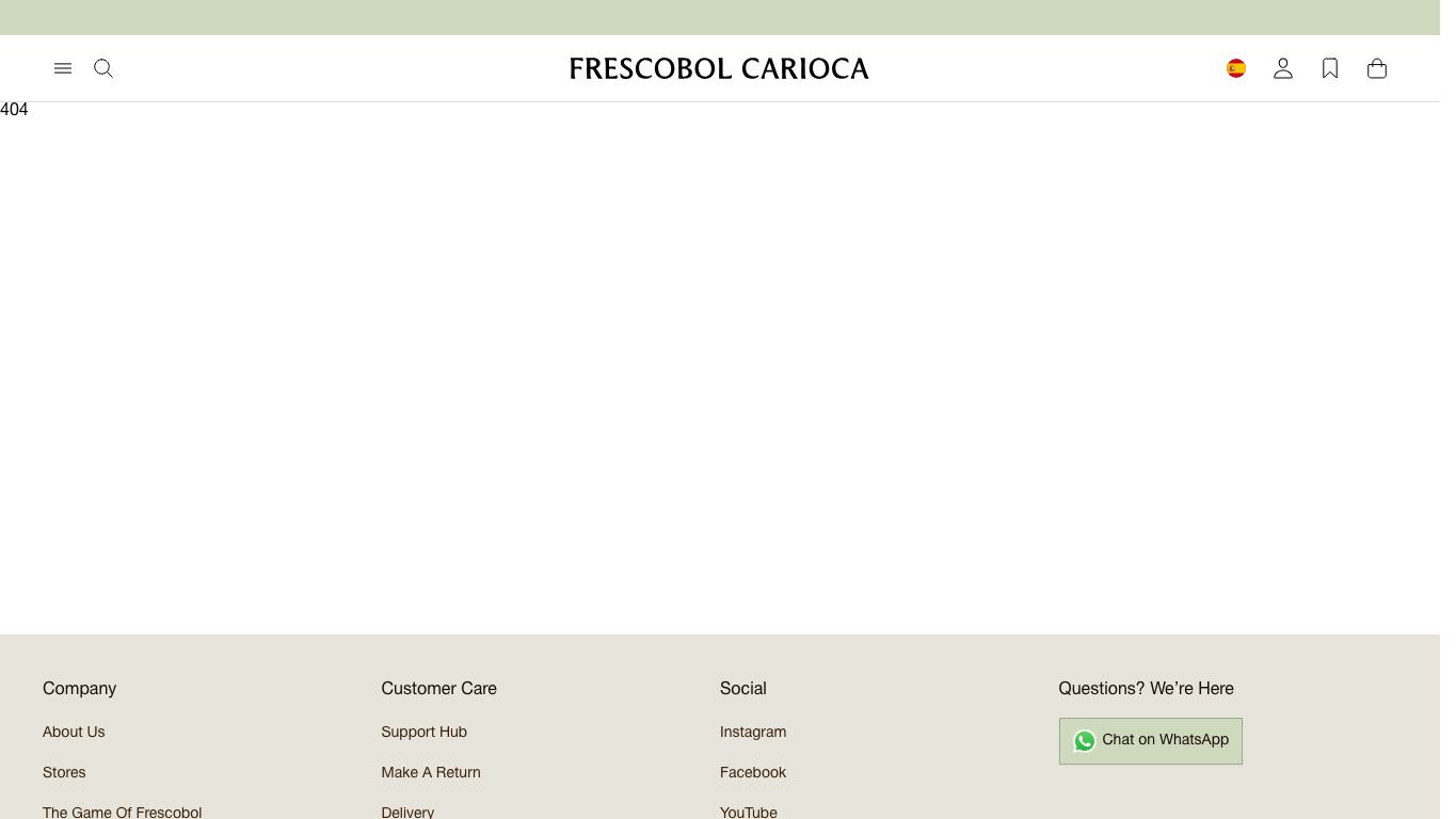 Captura real de una ficha de producto de Frescobol Carioca