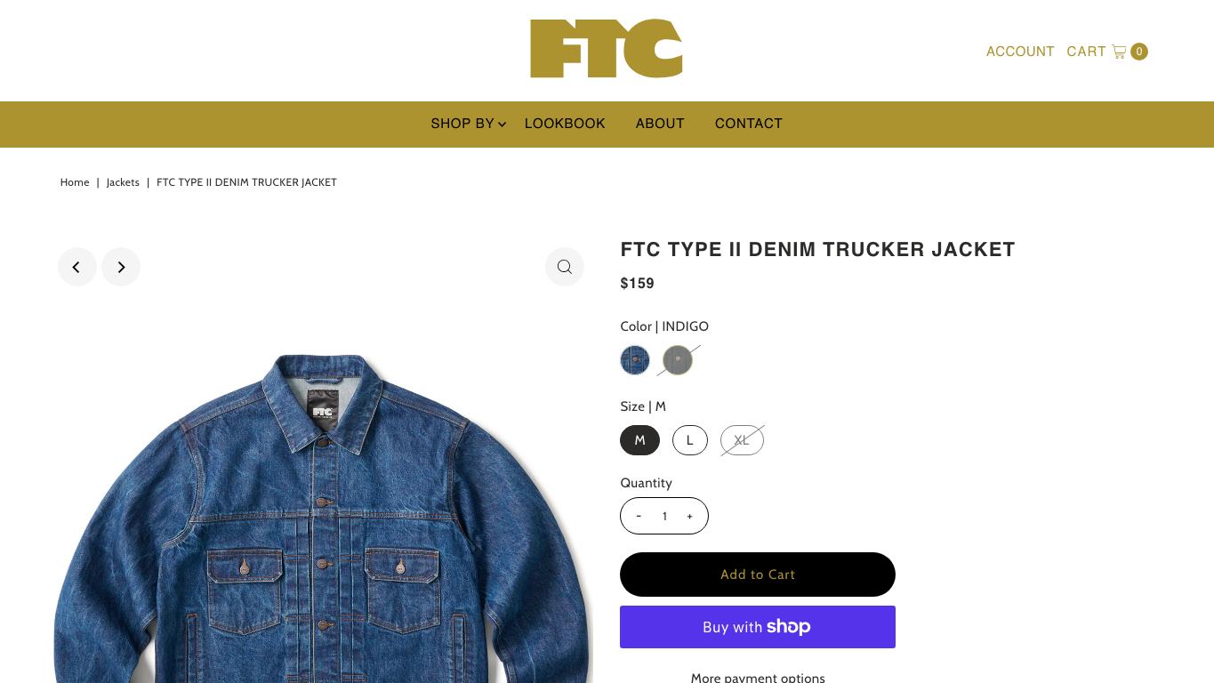 Captura real de una ficha de producto de FTC Skateboarding