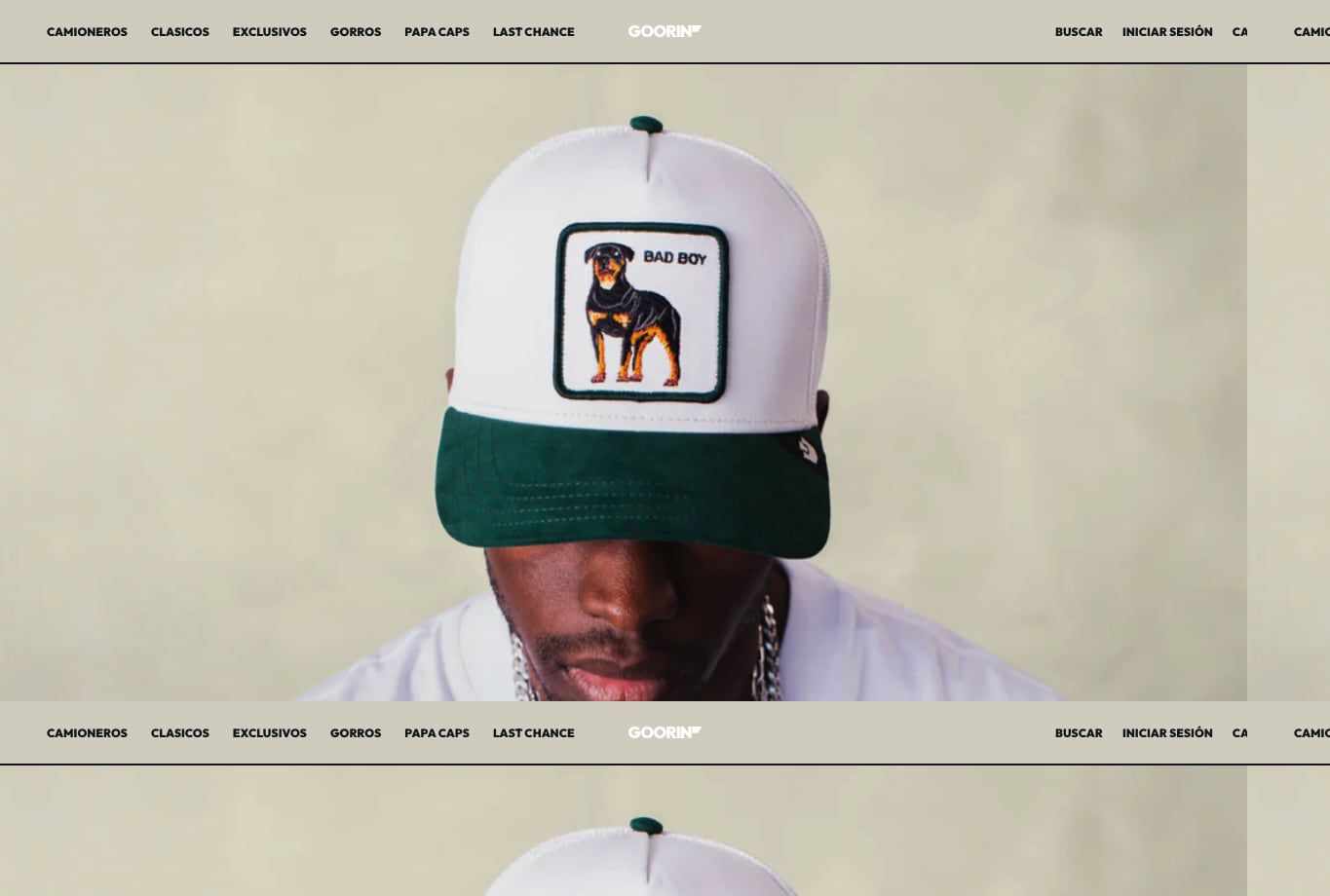 Parte superior de la tienda online Goorin Bros.