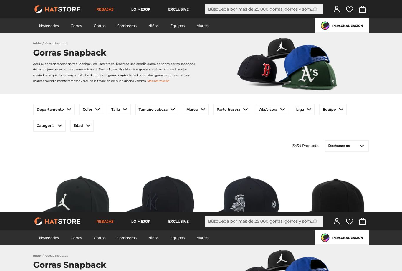 Página de una referencia oficial de Hatstore