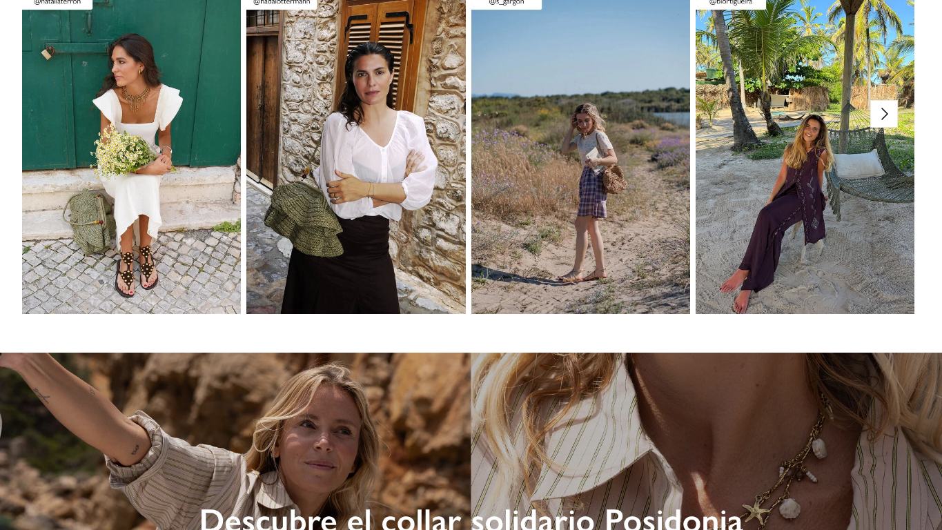 Captura real de la zona media de la home de Hoss Intropia