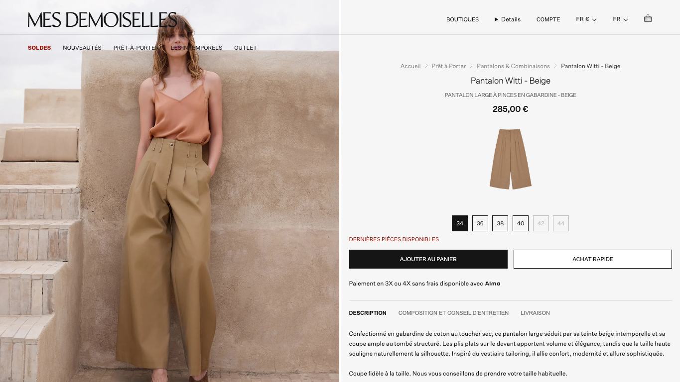 Producto destacado de Mes Demoiselles