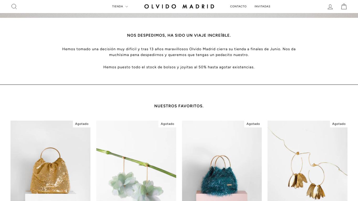 Catálogo y módulos de Olvido Madrid