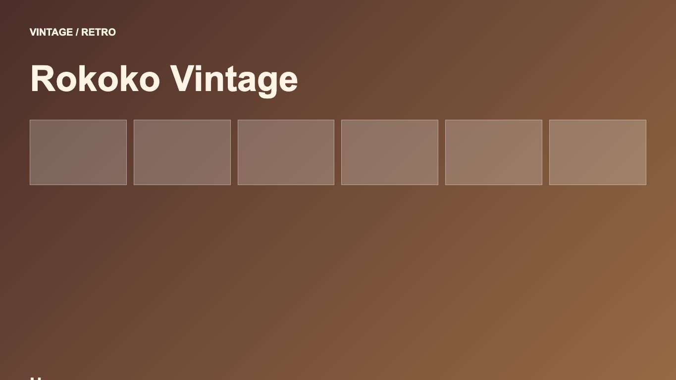 Home de Rokoko Vintage