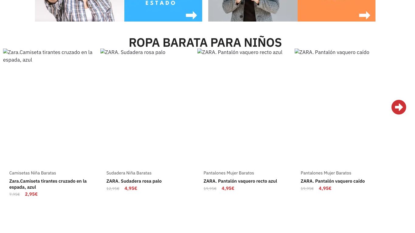 Catálogo y contenido de Ropasion