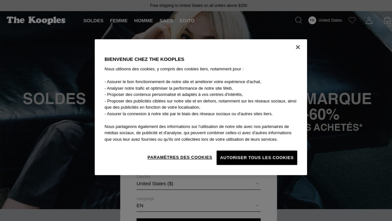 Producto o coleccion real de The Kooples
