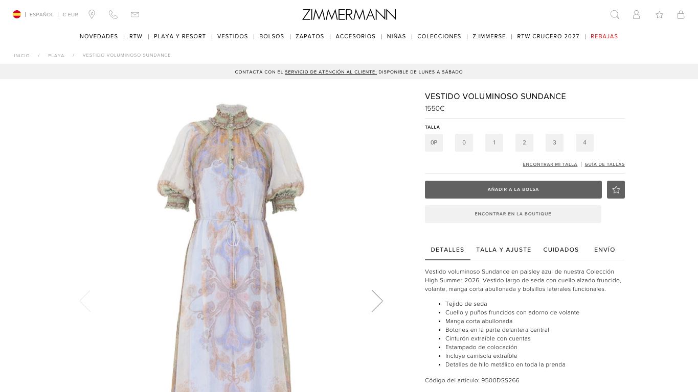 Producto destacado de Zimmermann