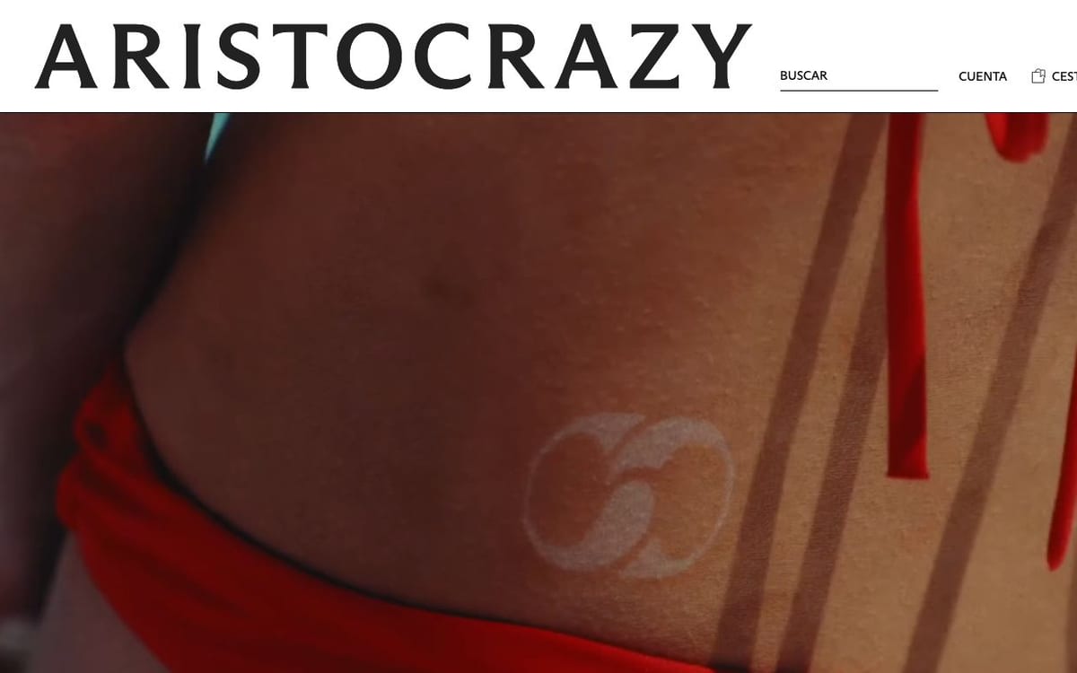 Captura de pantalla de la home de Aristocrazy