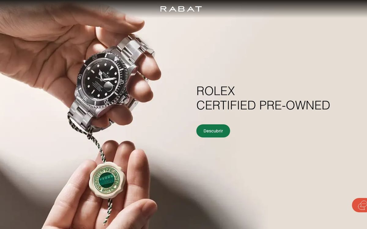 Captura de pantalla de la home de RABAT