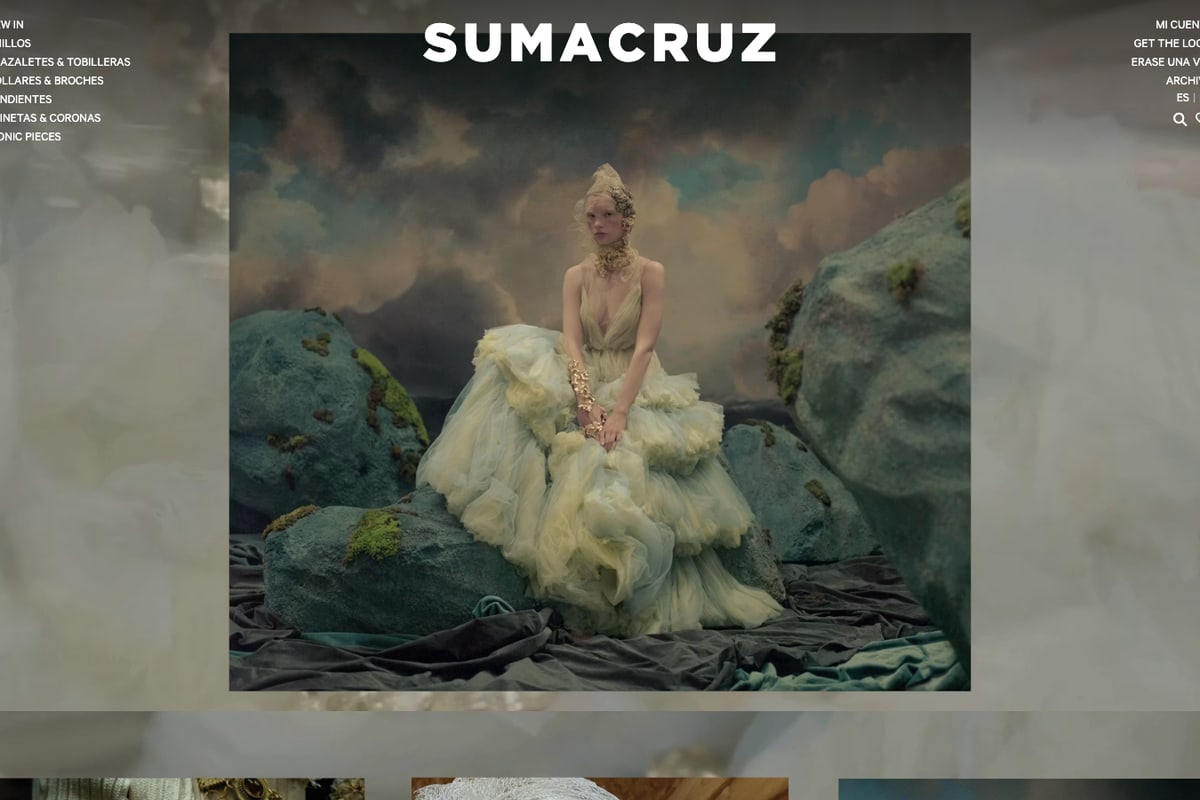 Captura de pantalla de la home de Suma Cruz